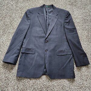 Vintage Lauren Ralph Lauren 100% New Wool Blazer Mens 42XL Gray Pinstripe Canada